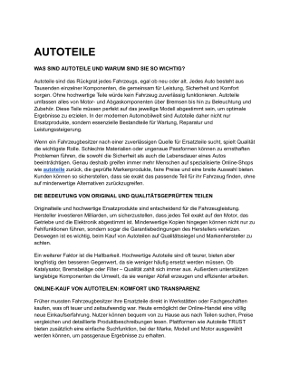 AUTOTEILE