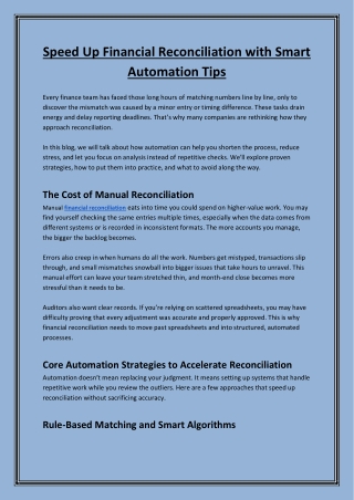 Financial Reconciliation Ensuring Accuracy and Accountability