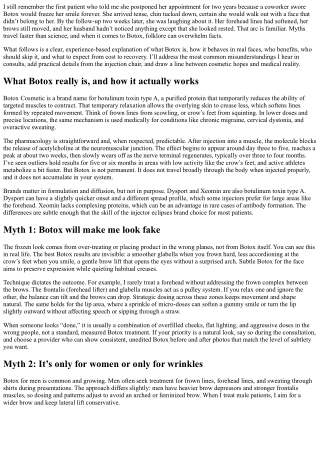 Botox Myths Debunked: Facts You Can Trust