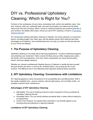 DIY vs. Professional Upholstery Cleaning_ Which Is Right for You_