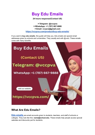Buy Edu Emails