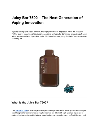 Juicy Bar 7500