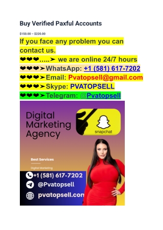 Top 10 Best-Selling Sites To Buy Verified Paxful Accounts ...