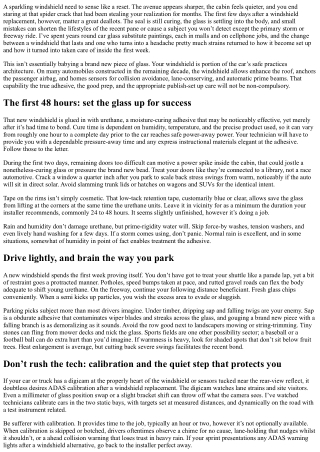 How to Protect Your New Windshield Replacement from Damage