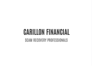 CARILLON FINANCIAL SCAM RECOVERY PROFESSIONALS. THE BEST COMPANY TO HELP YOU RECOVER YOUR STOLEN BITCOIN AND OTHER CRYPT