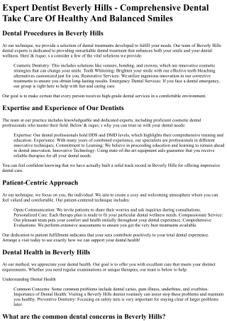 Dental Group of Beverly Hills