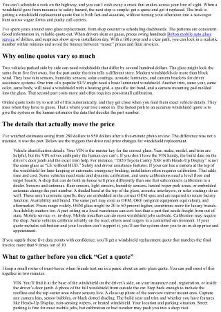 How to Get a Fast and Accurate Windshield Replacement Quote Online