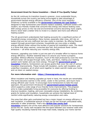 Government Grant for Home Insulation – Check If You Qualify Today!