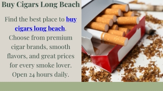 Buy Cigars Long Beach