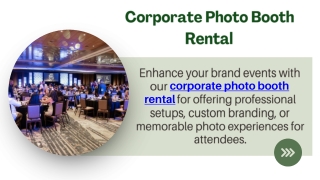 Corporate Photo Booth Rental