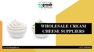 WHOLESALE CREAM CHEESE SUPPLIERS
