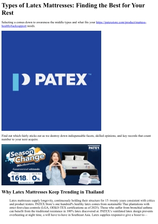 Synthetic Latex Mattresses: Are They Bad for the Environment?