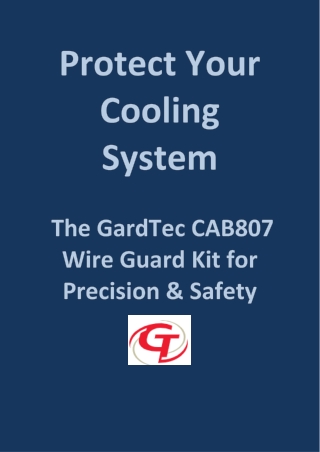 GardTec CAB807 Wire Guard – Durable Protection and Efficient Airflow for Industrial Cooling Fans