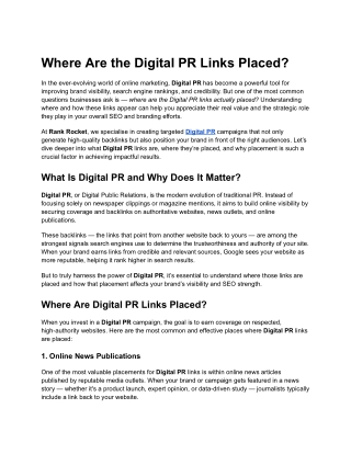 Where Are the Digital PR Links Placed_