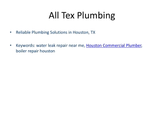 All Tex Plumbing – Expert Plumbing Services in Houston, TX