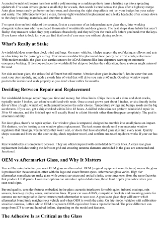 Choosing the Best Auto Glass Shop in Your Area