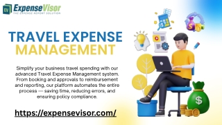 Simplify Business Trips with ExpenseVisor Travel Expense Management