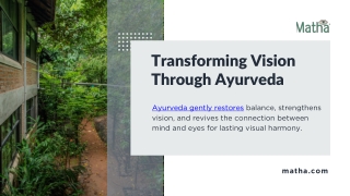 Best Ayurvedic Solution for Lazy Eye (Amblyopia)