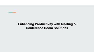 Enhancing Productivity with Meeting & Conference Room Solutions in Saudi Arabia