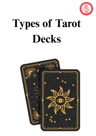 Types of Tarot Decks
