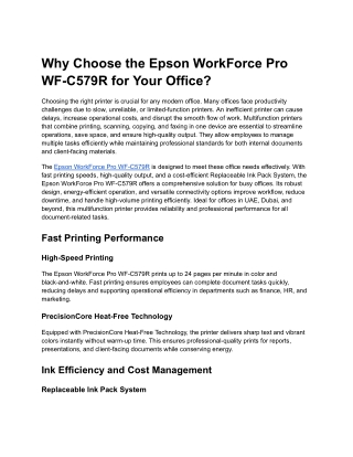 Epson WorkForce Pro WF-C579R