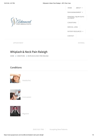 Neck Pain Treatment in Raleigh