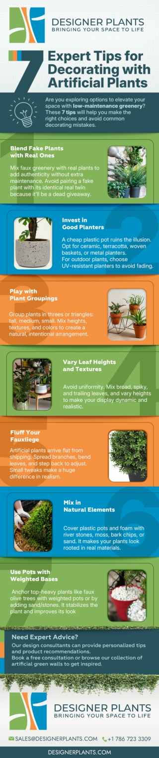7 Expert Tips For Decorating Eith Artificial Plants