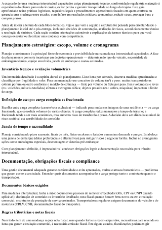 Mudanças interestaduais: economize tempo e evite dor de cabeça