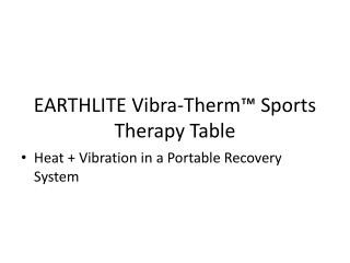 EARTHLITE Vibra-Therm™ Sports Therapy Table