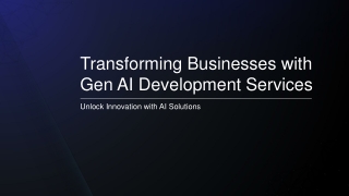 Next-Level Growth with Gen AI Development Services