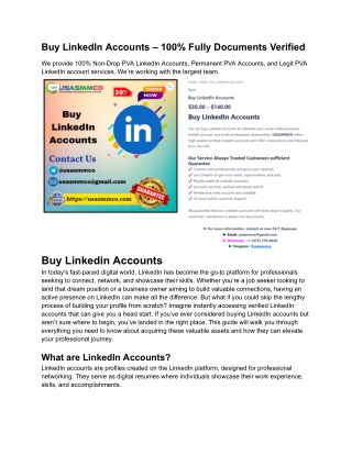 Before You Buy LinkedIn Accounts in 2025 – What to Know About Aged Profiles