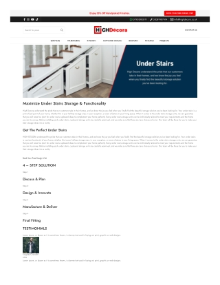 Bespoke Under‑Stairs Cupboards & Units