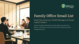 Family Office Mailing List | Global Network of Wealth Managers