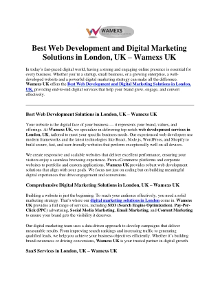 web-development-and-digital-marketing-solutions-in-london-uk-wamexs-uk