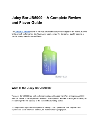 Juicy bar Vapes