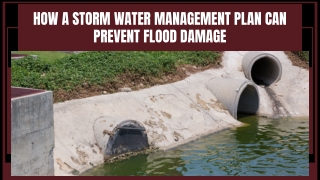 Comprehensive Storm Water Management Plan