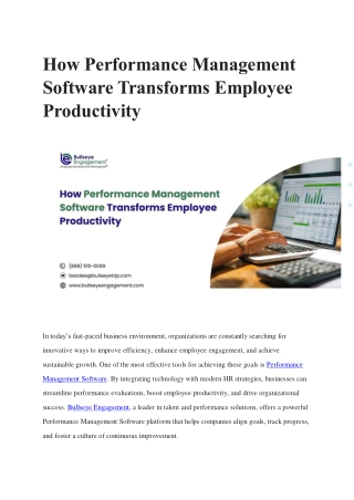 Performance Management Software.