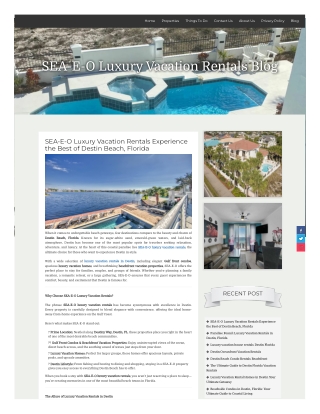 SEA - E - O Luxury Vacation Rentals