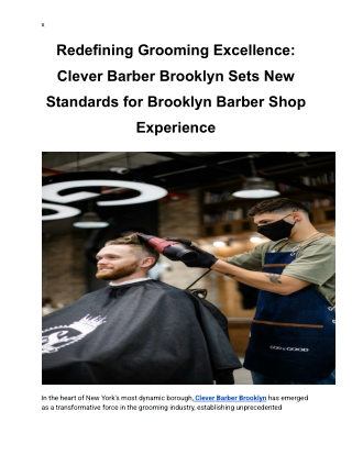 Clever Barber Brooklyn