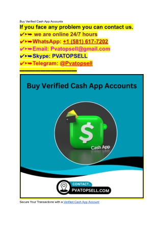 Benefits Of Buying Verified Cash App Accounts