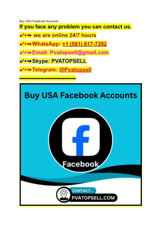 Can I use the USA Facebook account for business and ads_
