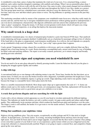 Windshield Woes? Top Signs You Need a Repair Now