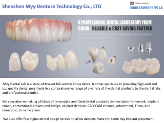 China Denture Dental Lab & Zirconia Dental Crown factories