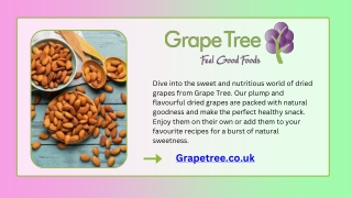 Raisins – Sweet and Natural Energy Boosters