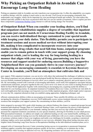 Why-choosing-an-outpatient-rehab-in-avondale