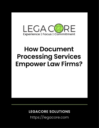 How Document Processing Services Empower Law Firms?