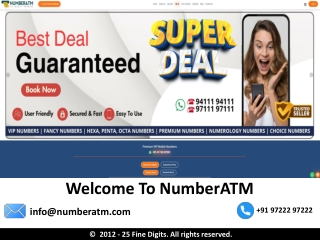 VIP Phone Numbers by Number ATM