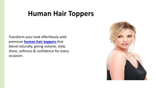 Human Hair Toppers