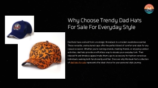 Why Choose Trendy Dad Hats For Sale For Everyday Style
