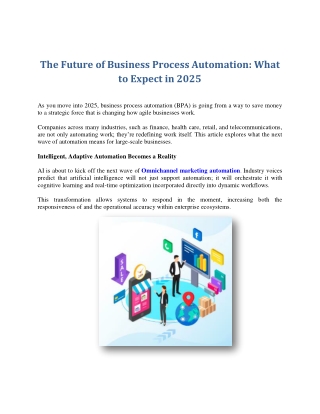 The Future of Business Process Automation: What to Expect in 2025